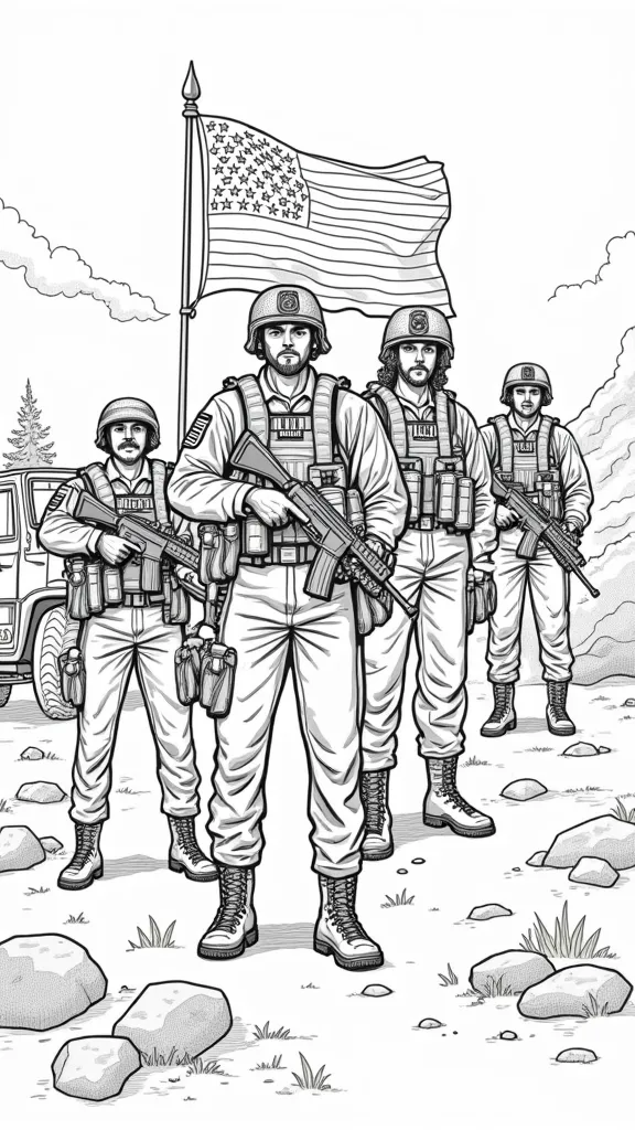 coloring pages marines